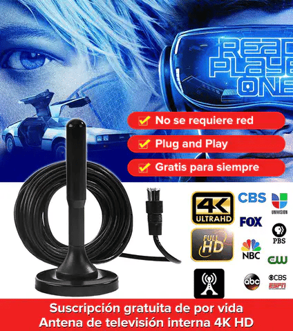 ANTENA TDT | TV DIGITAL ULTRA HD | CANALES GRATIS